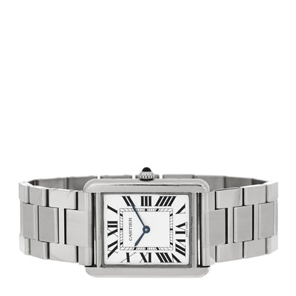 Cartier Stainless Steel 27mm Tank Solo Quartz Watch 2 of 5
