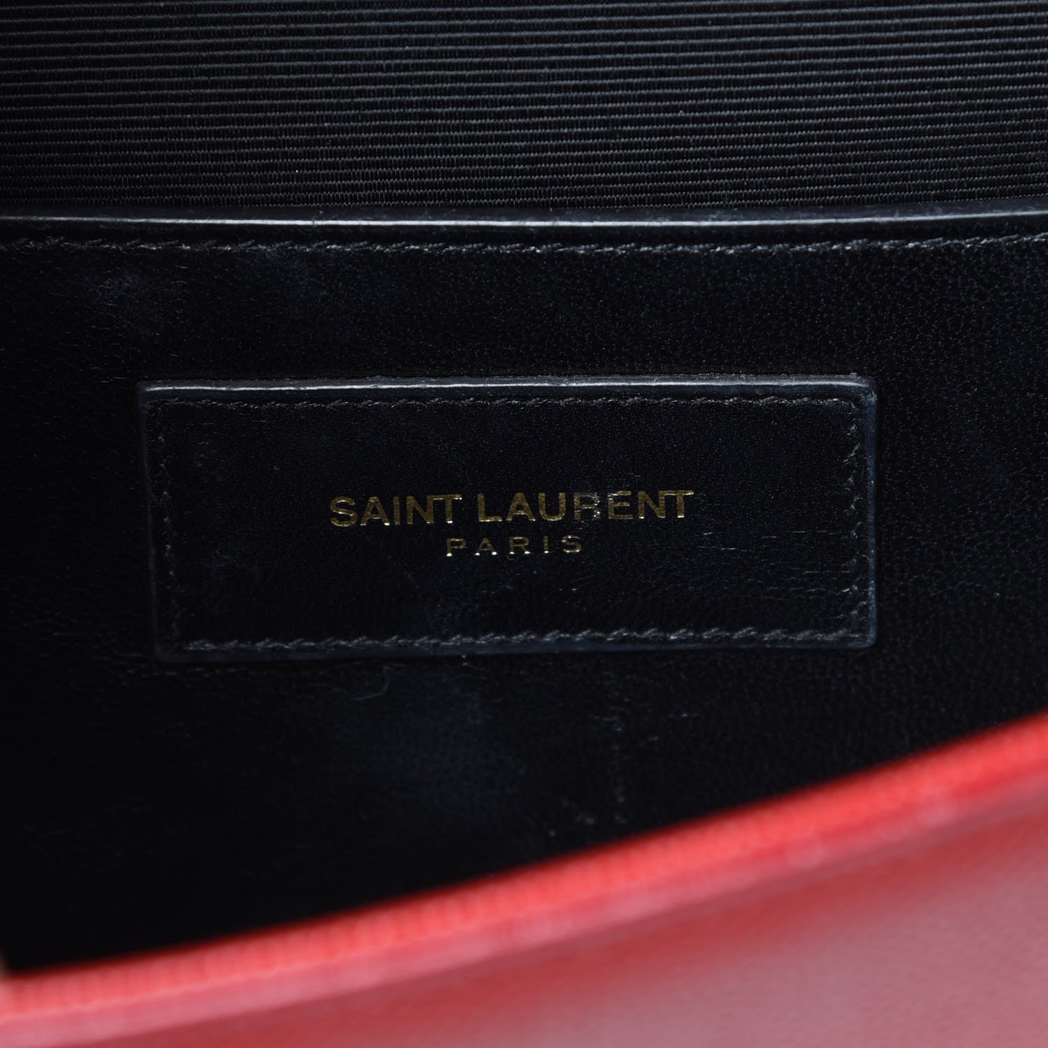 Saint Laurent Grain De Poudre Classic Monogram Cassandre Clutch New Red 6 of 10