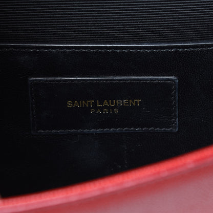 Saint Laurent Grain De Poudre Classic Monogram Cassandre Clutch New Red 6 of 10