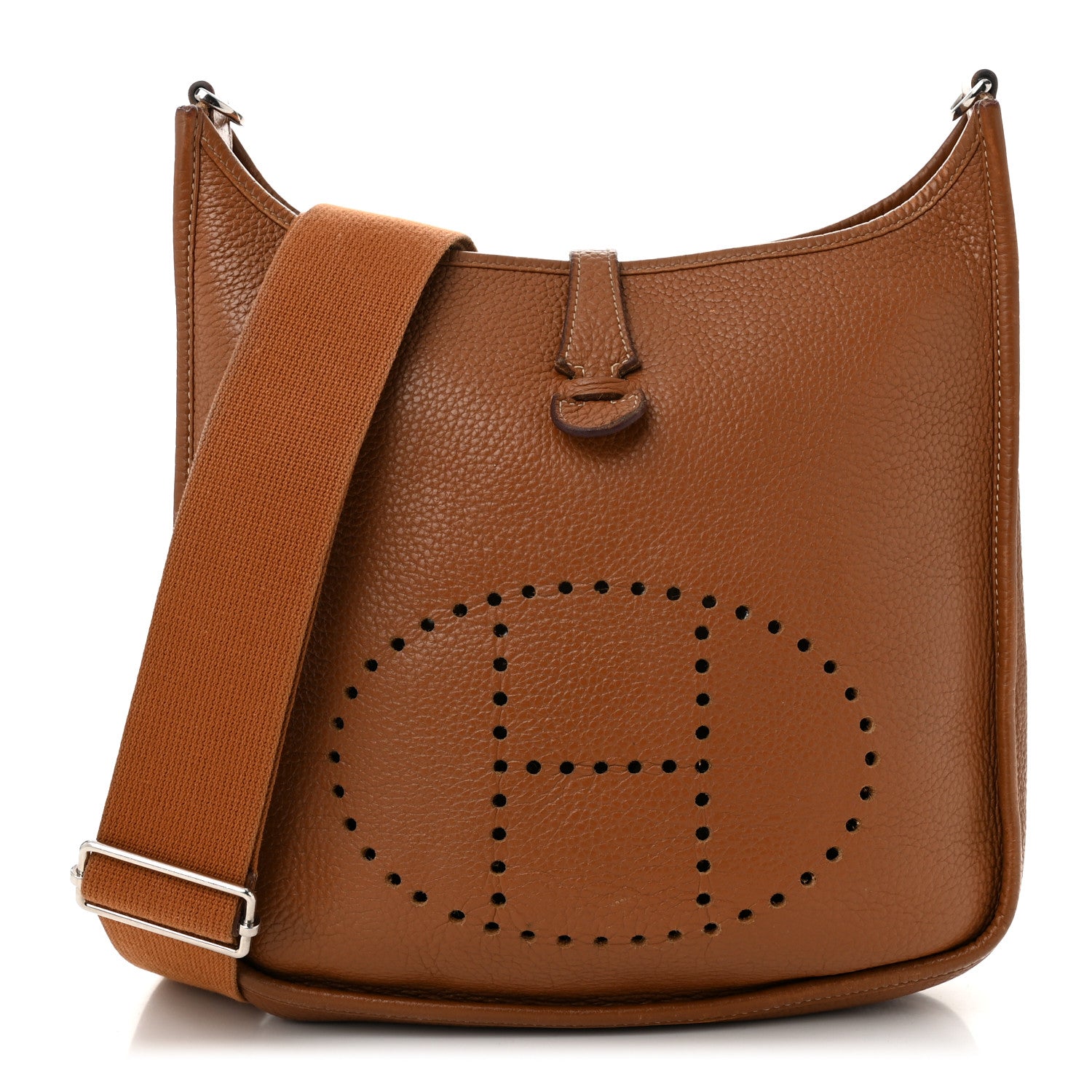 Hermes Taurillon Clemence Evelyne III PM Gold 1 of 13