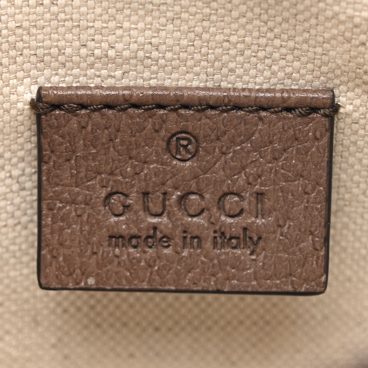 Gucci GG Supreme Monogram Mini Neo Vintage Double Zip Messenger Bag Beige New Acero Crop 6 of 10