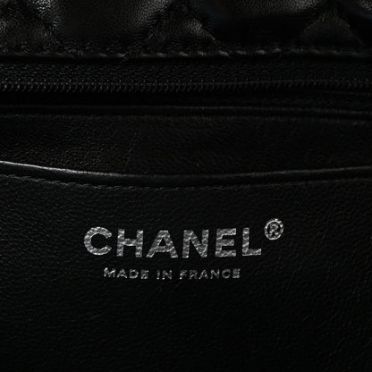 Chanel Lambskin Embroidered Camellia Follies Flap Black 6 of 10