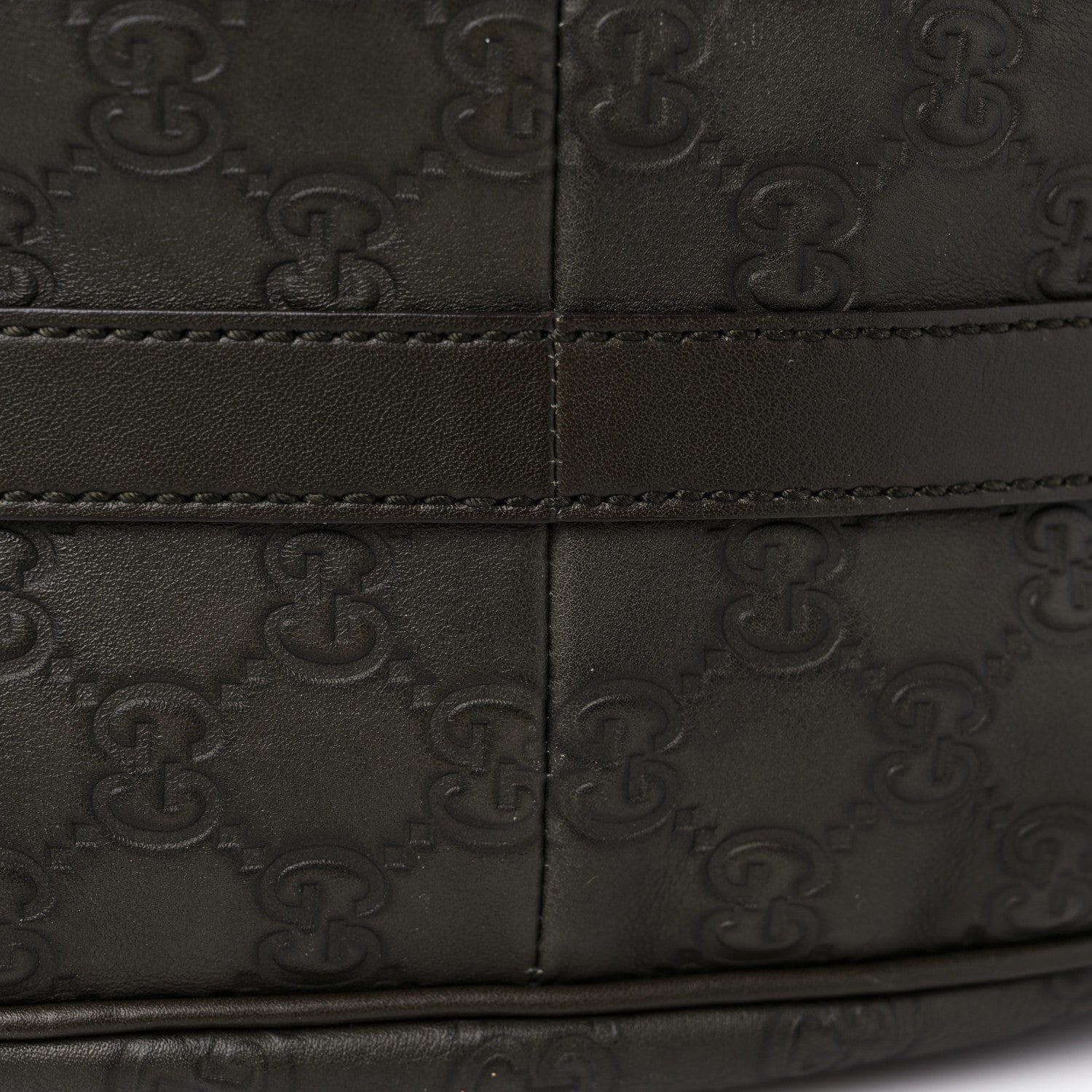 Gucci Guccissima Medium GG Twins Hobo Olive Green 12 of 13