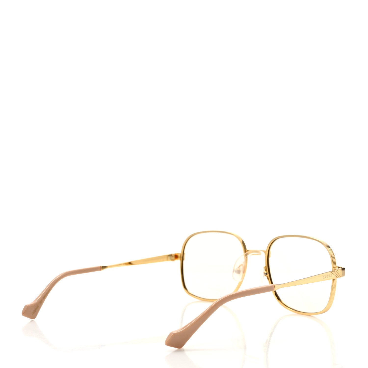 Gucci Square Frame Sunglasses GG0788S Gold 4 of 9