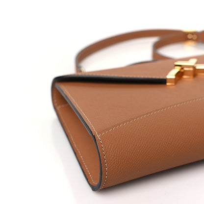 Moynat Carat Calfskin Gabrielle Clutch Cannelle 7 of 9
