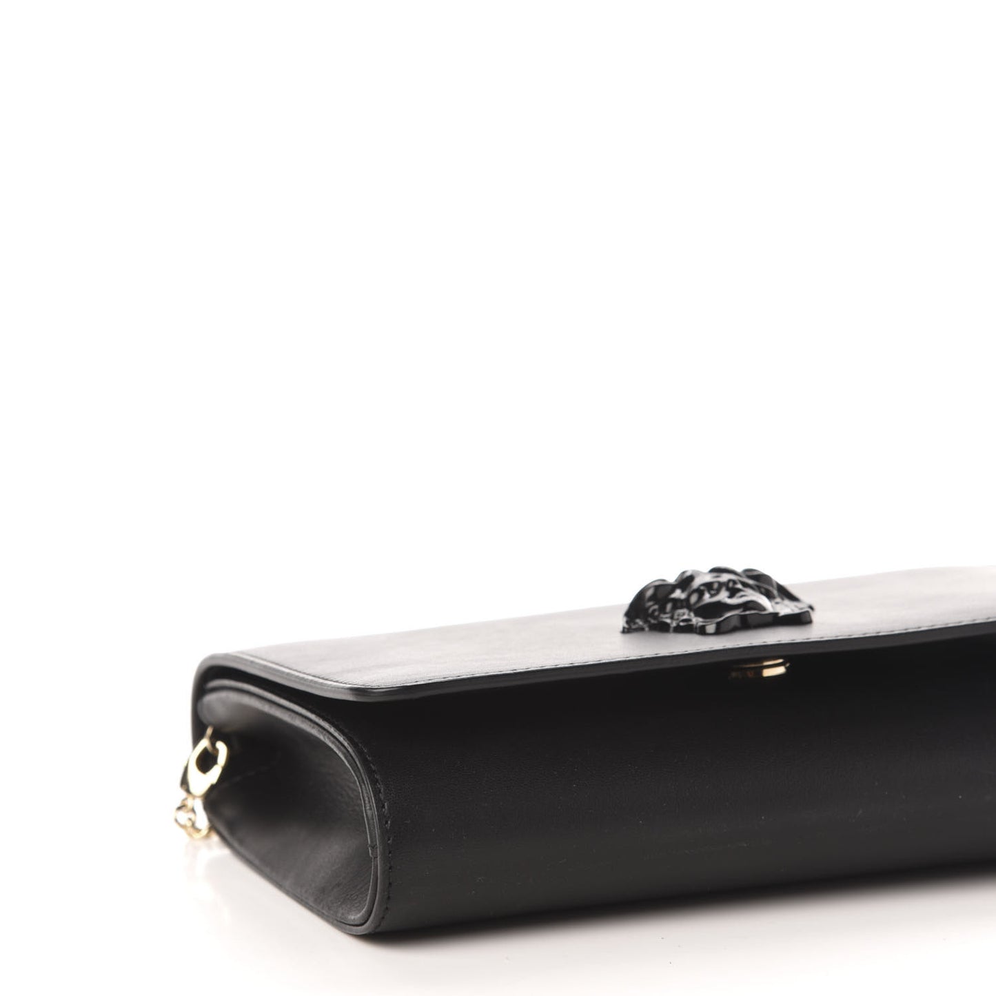 Vitello Palazzo Medusa Evening Clutch Bag Black