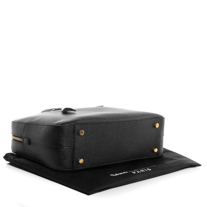 Saint Laurent Grain de Poudre Medium Museum Briefcase Black 4 of 9