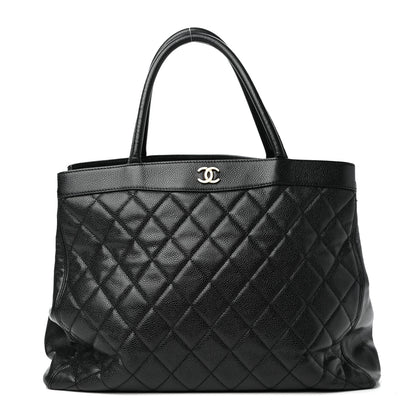 Chanel Caviar Quilted CC Shopping Tote Black 1 of 10