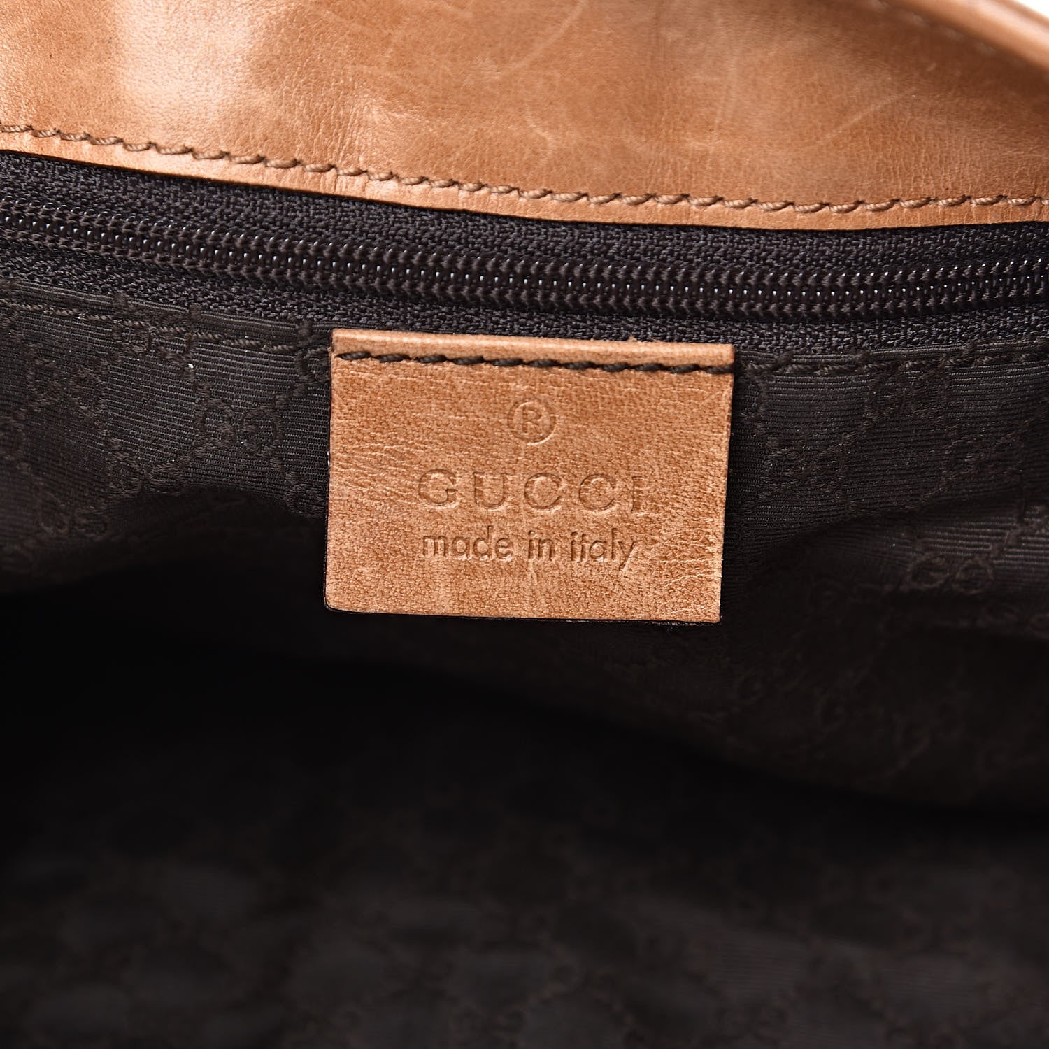 Gucci Calfskin Web Lobster Clasp Lock Jackie O Hobo Brown 6 of 18