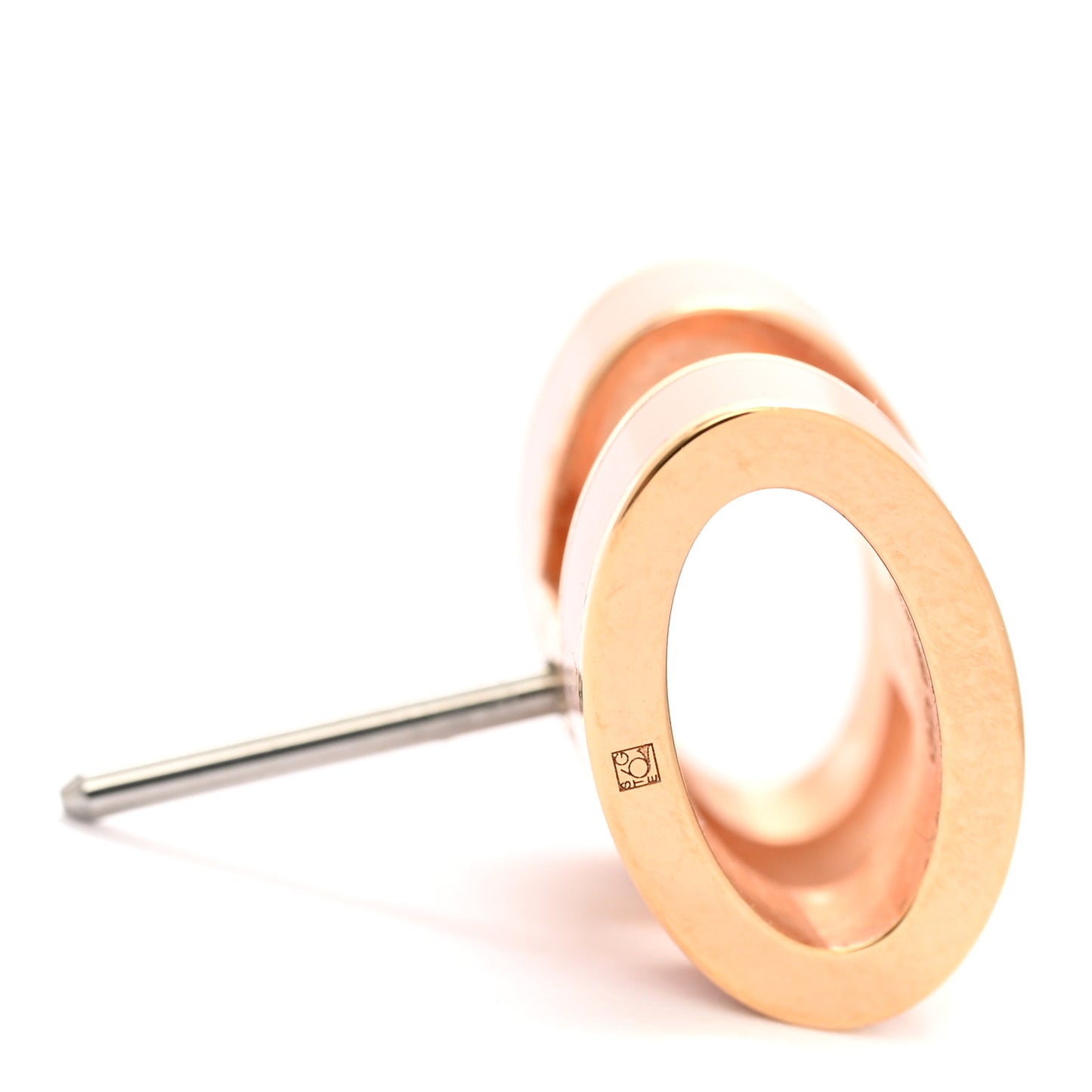 Rose Gold Lacquered Pop H Earrings Rose Dragee