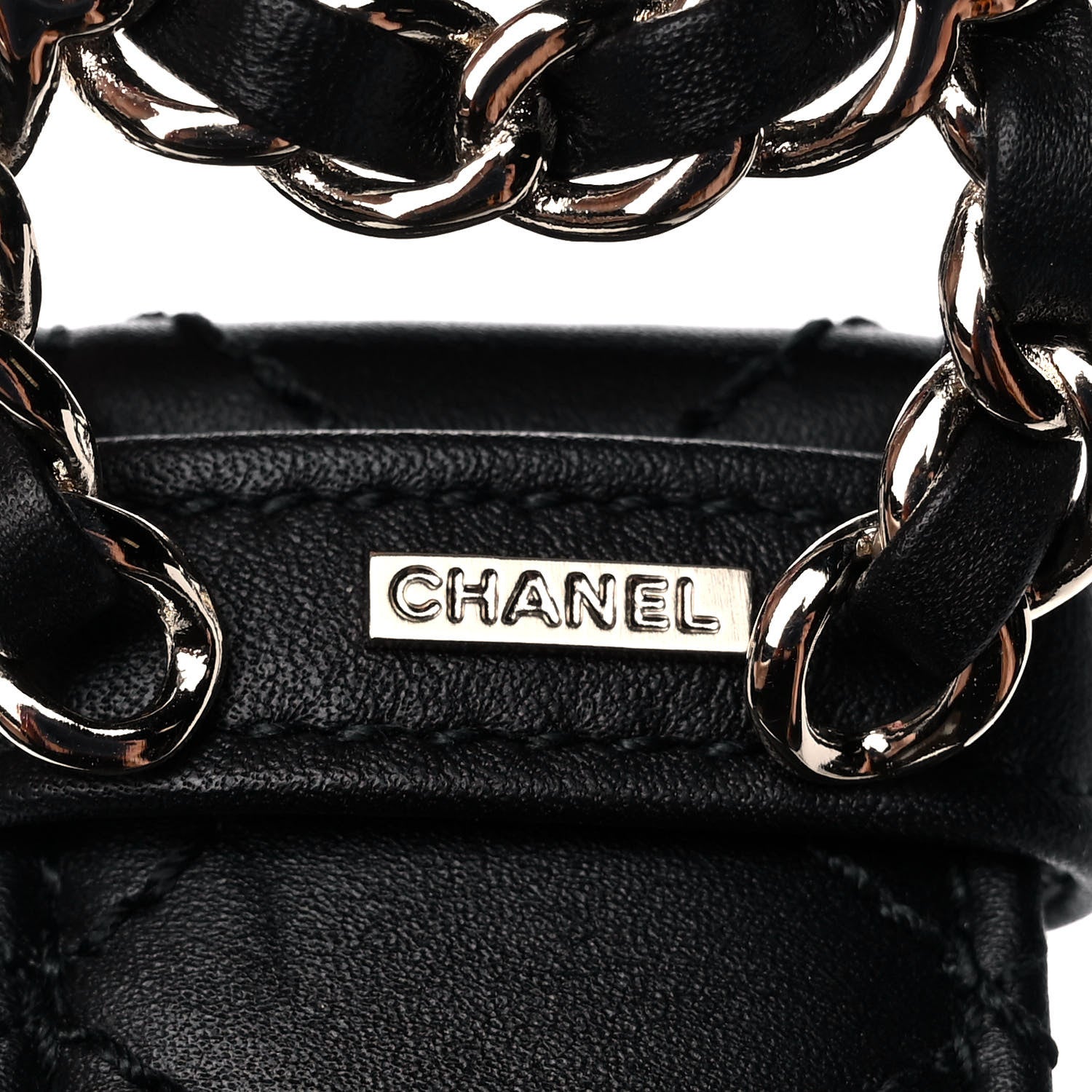 Chanel Lambskin Quilted CC Chain Belt 90 36 Black 8 of 10