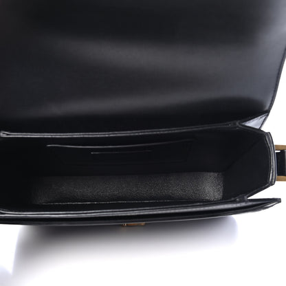 Saint Laurent Box Calfskin Monogram Medium Solferino Satchel Black 4 of 4