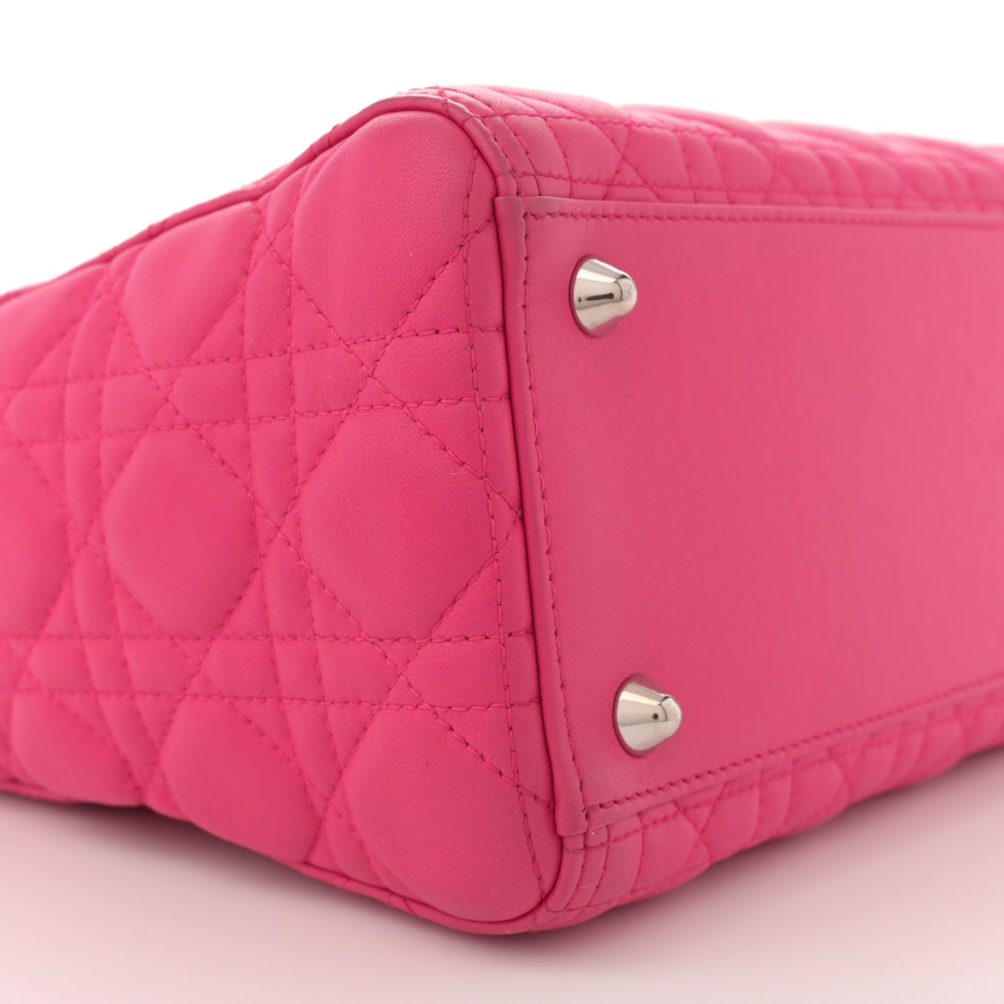 Lambskin Cannage Large Lady Dior Pink