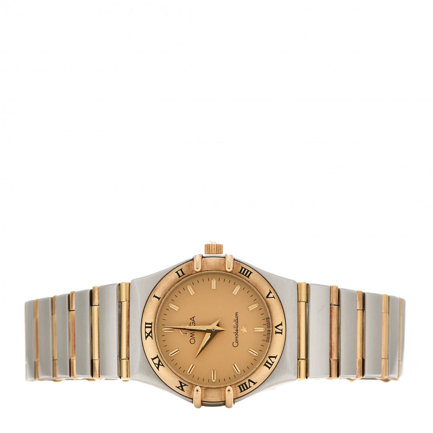 Stainless Steel 18K Yellow Gold 25mm Constellation 95 Quartz Watch Champagne 1272.10.00