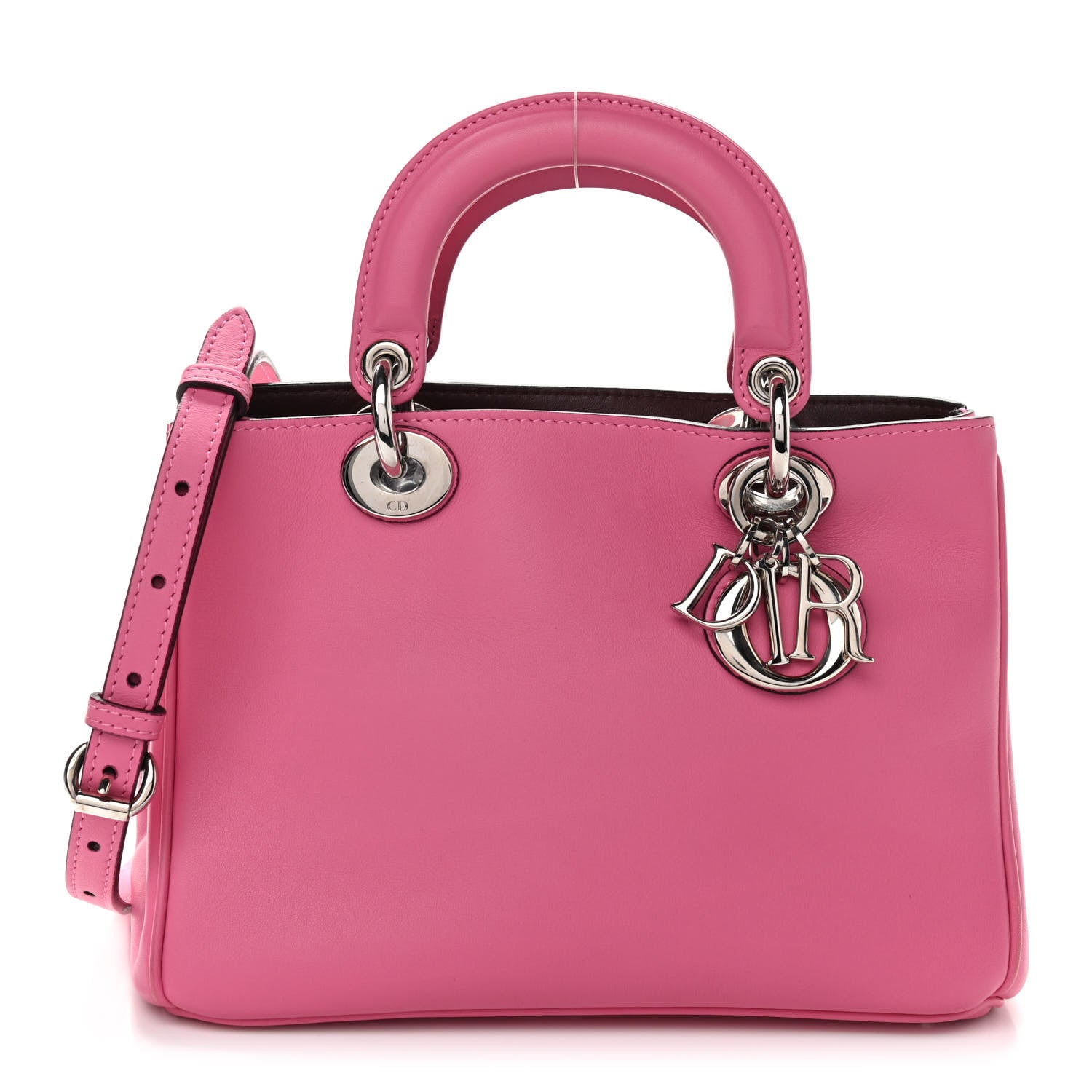 Christian Dior Smooth Calfskin Mini Diorissimo Tote Pink 1 of 11