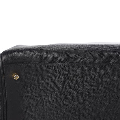 Prada Saffiano Lux Extra Large Galleria Double Zip Tote Black 9 of 10
