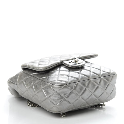 Chanel Metallic Lambskin Quilted Small In Seoul Backpack Silver 4 of 10