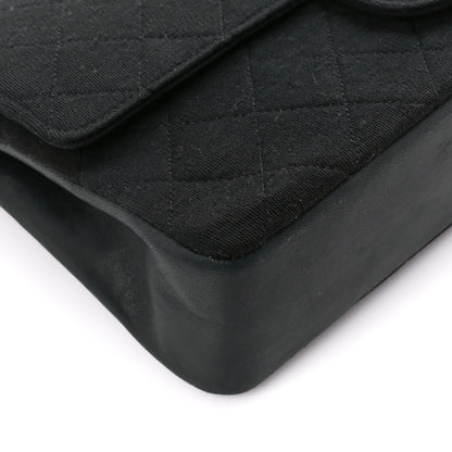 Chanel Jersey Quilted Medium Double Flap Black 10 of 11