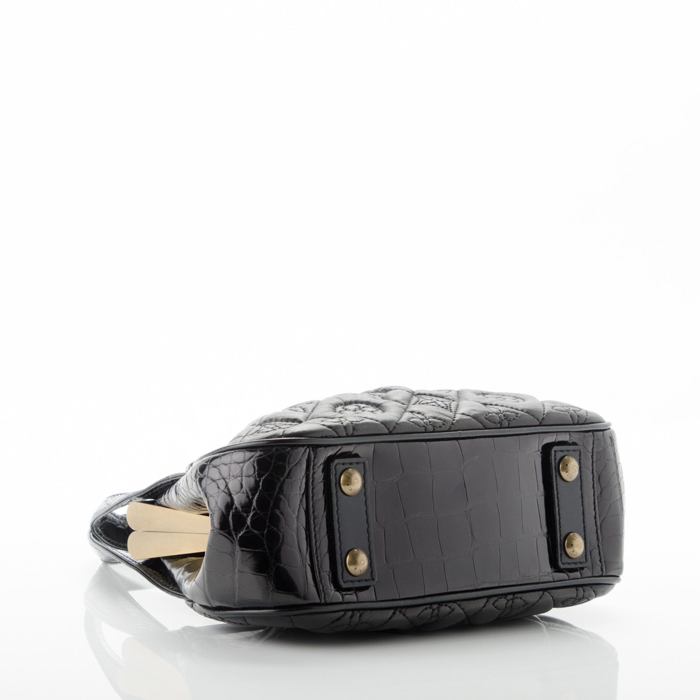 Alligator Vienna Sac Fermoir PM Black