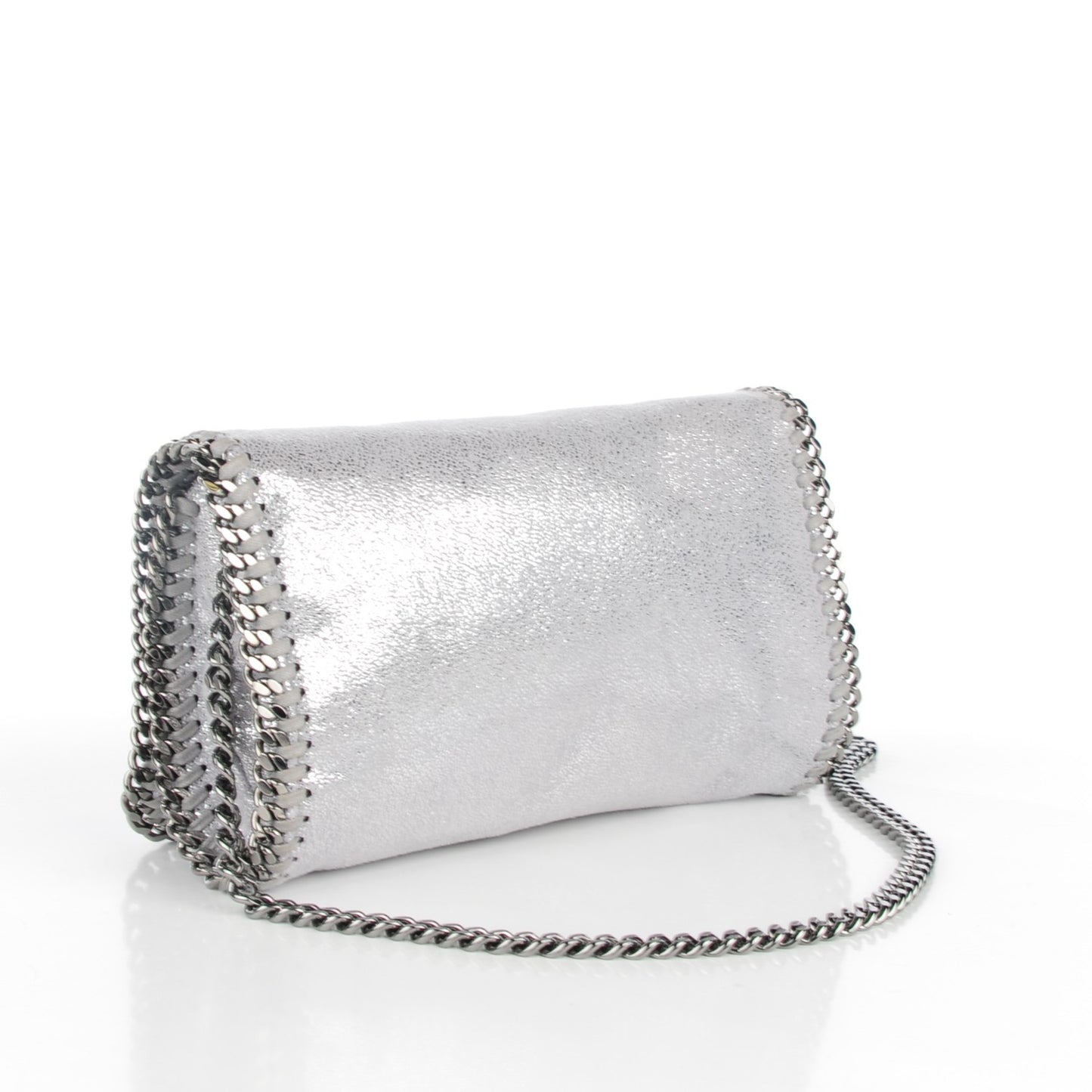 Shaggy Deer Falabella Crossbody Bag Silver