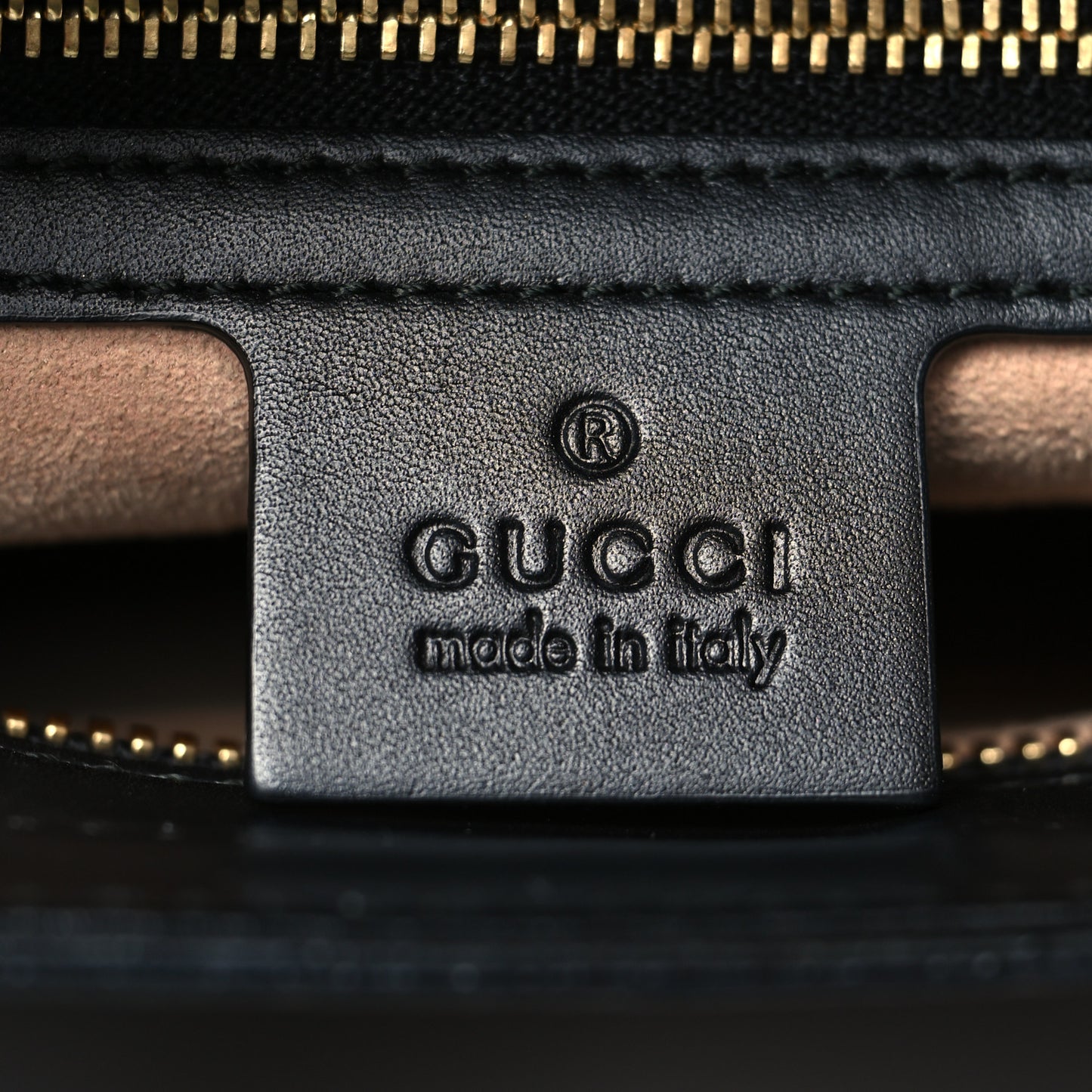 Guccissima Small Zippered Bucket Tote Black