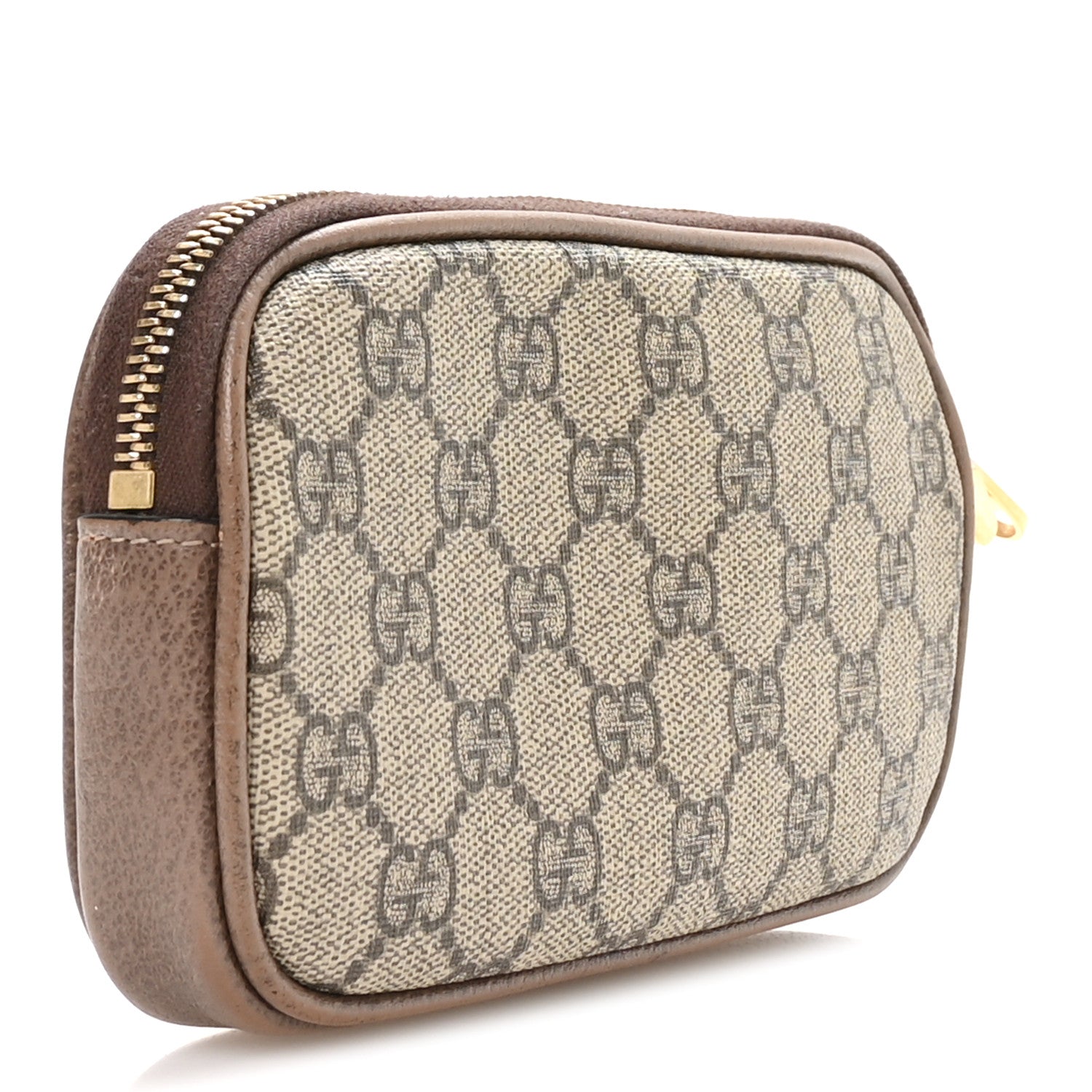 Gucci GG Supreme Monogram Ophidia Phone Case Wristlet Brown 3 of 9