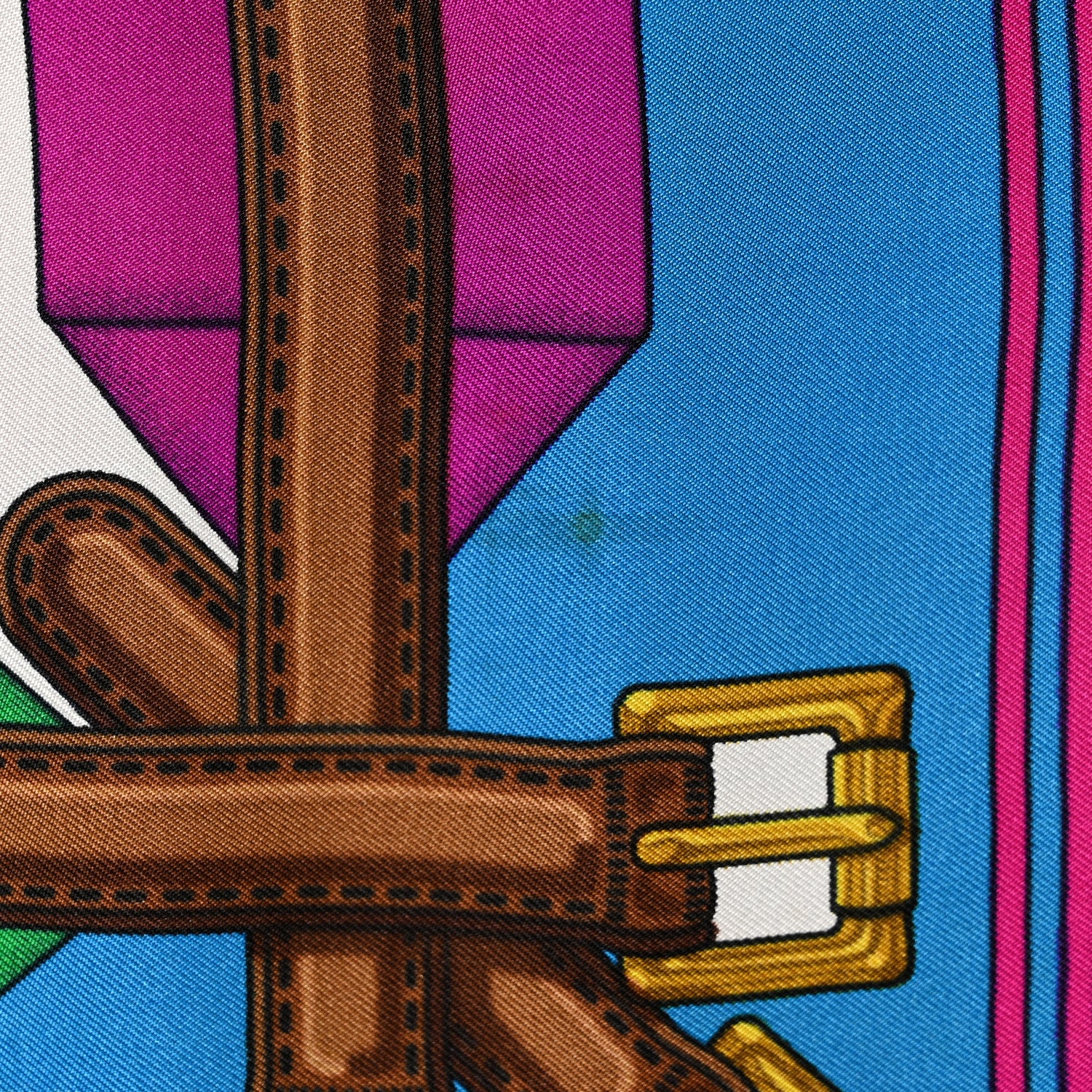 Hermes Silk Les Sangles Scarf 90 9 of 10