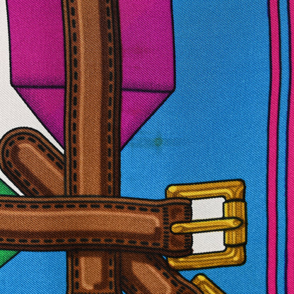 Hermes Silk Les Sangles Scarf 90 9 of 10