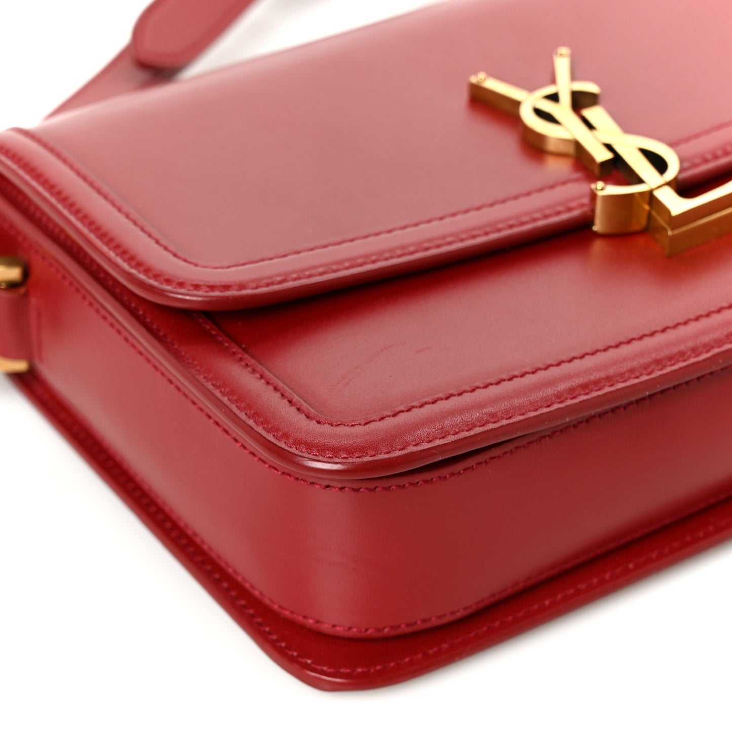Box Calfskin Monogram Medium Solferino Satchel Rouge Opyum