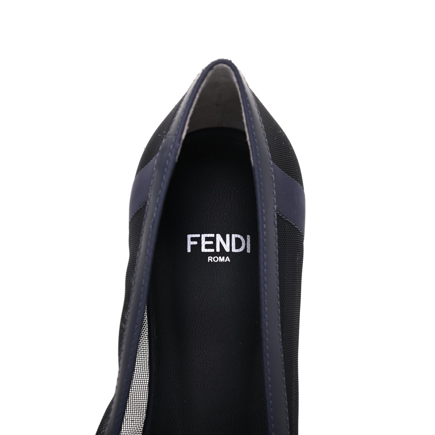 Mesh FF Skimmer Ballerina Flats 35 Navy Black