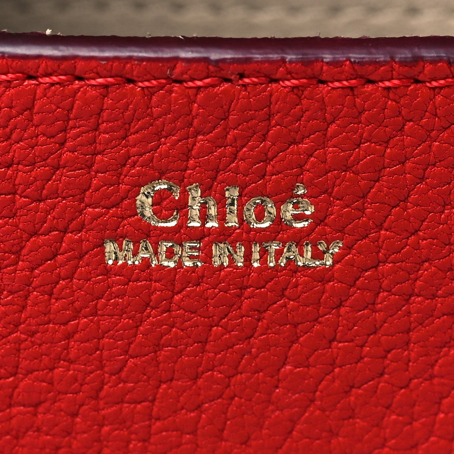 Chloe Grained Lambskin Drew Shoulder Bag Plaid Red 5 of 11