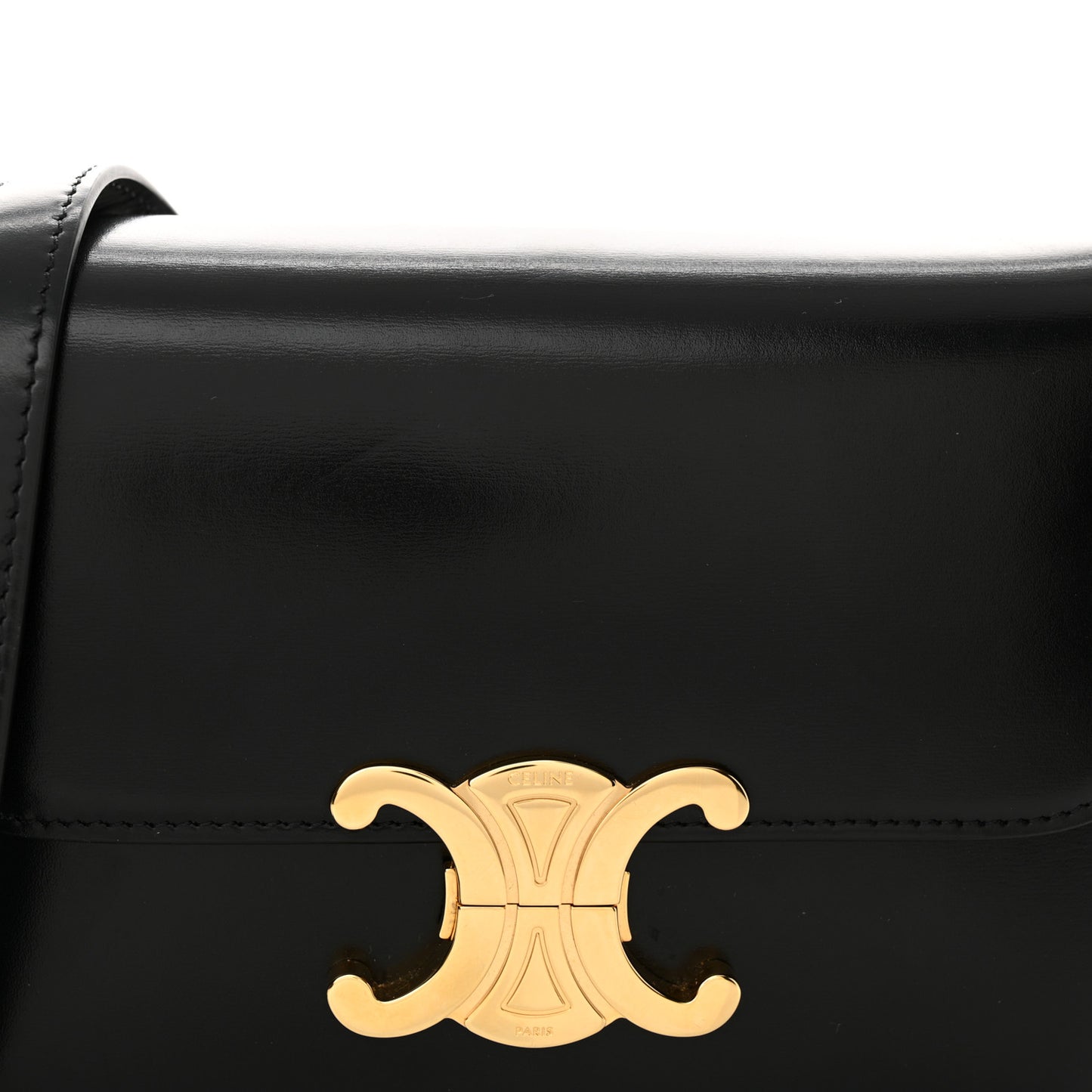 Shiny Calfskin Teen Triomphe Black