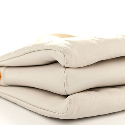 Louis Vuitton Lambskin Embossed Monogram Coussin PM Beige Cream 8 of 9