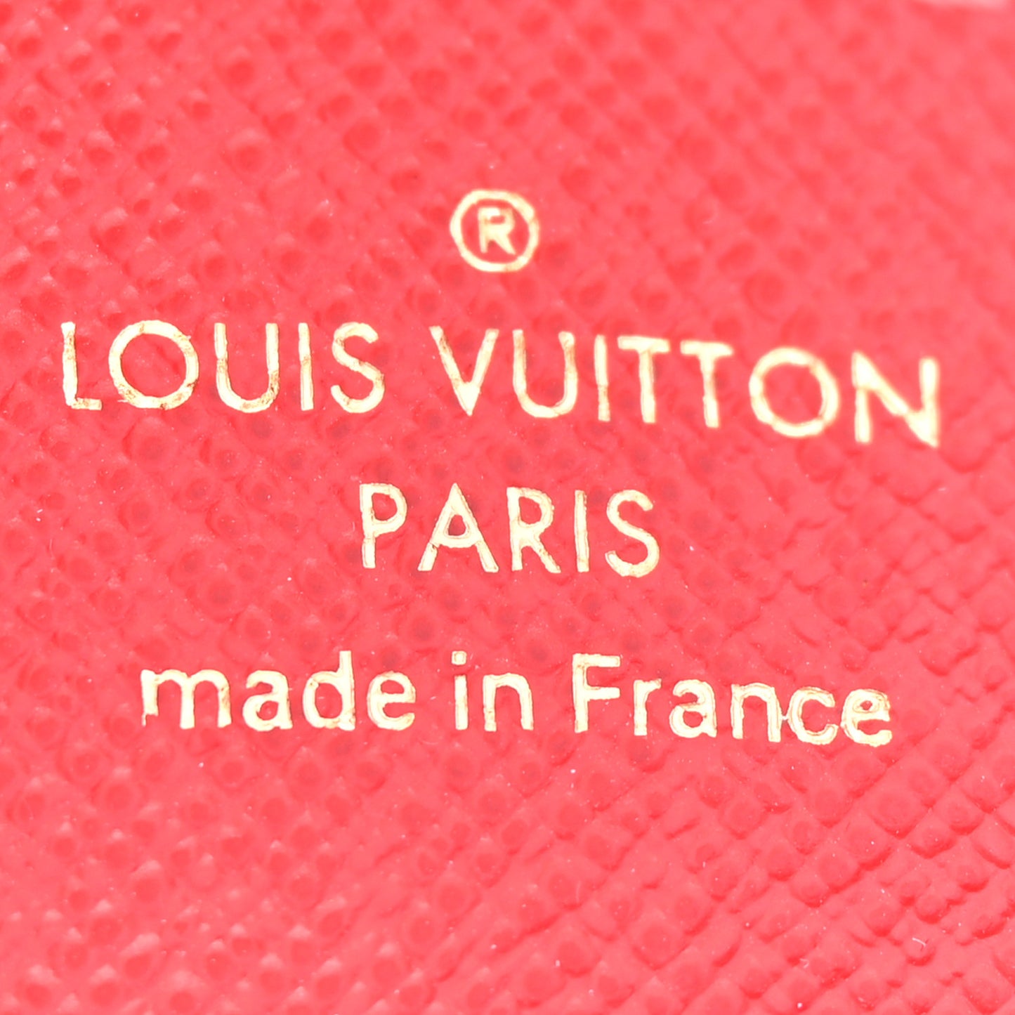 Damier Ebene Recto Verso Card Holder Red