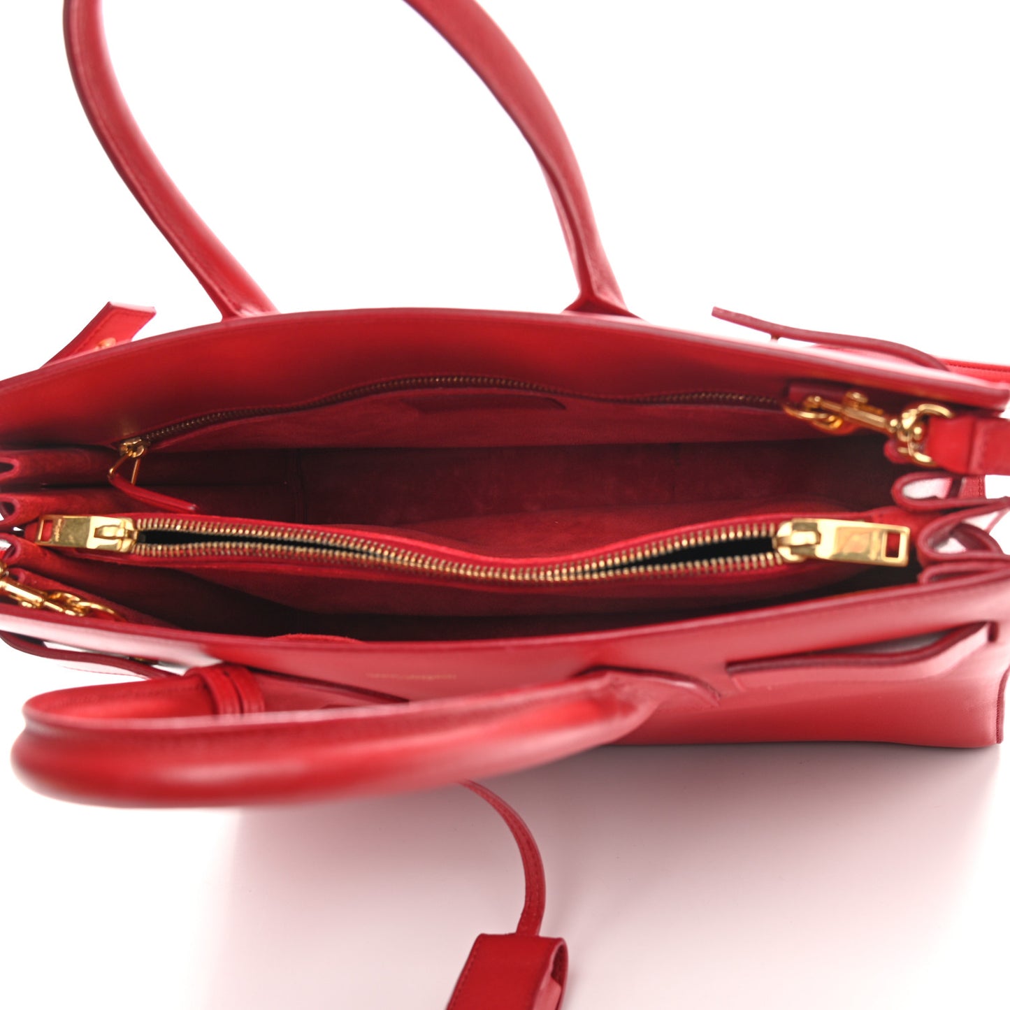 Calfskin Small Sac De Jour Vermillion