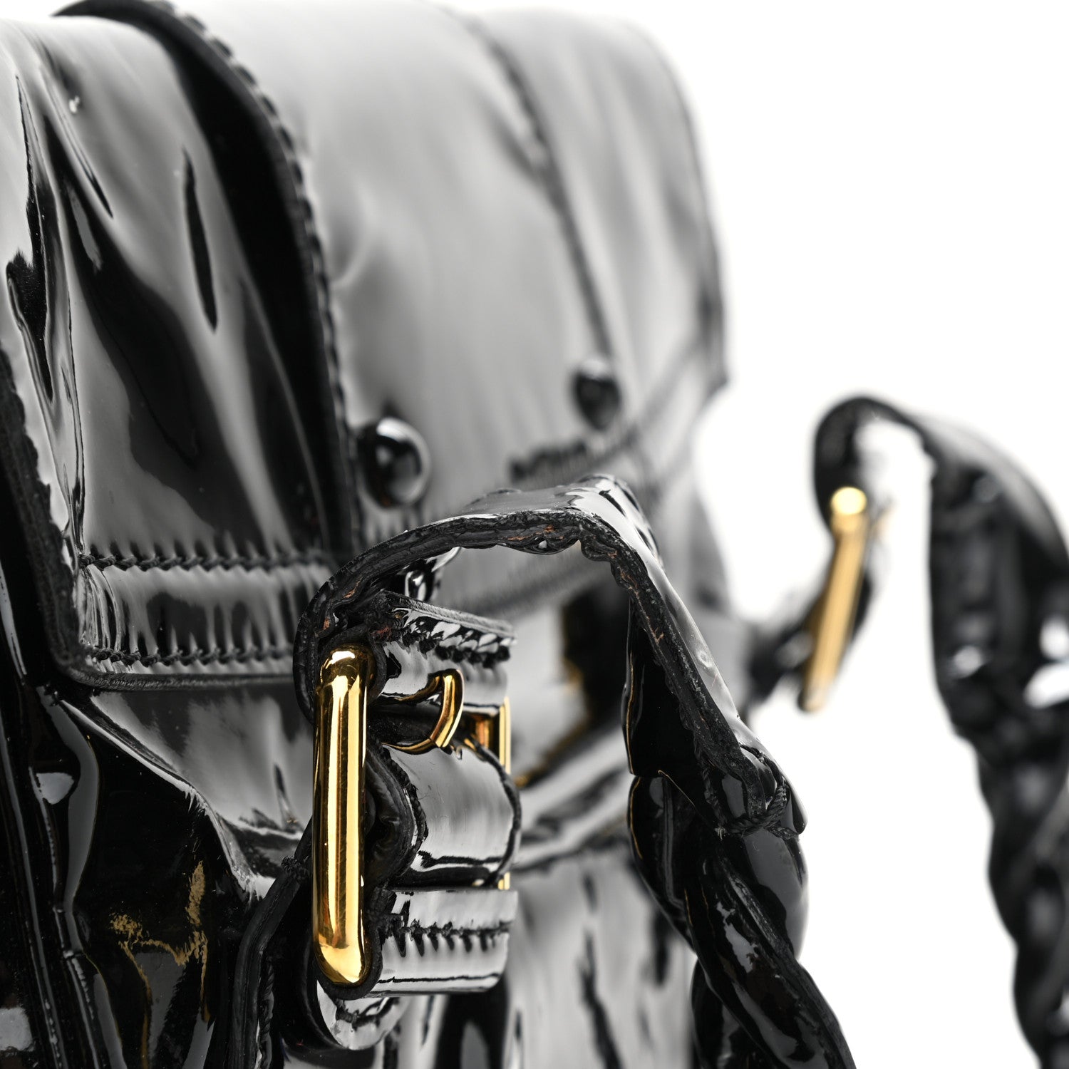 Valentino Garavani Patent Large Histoire Black 12 of 12