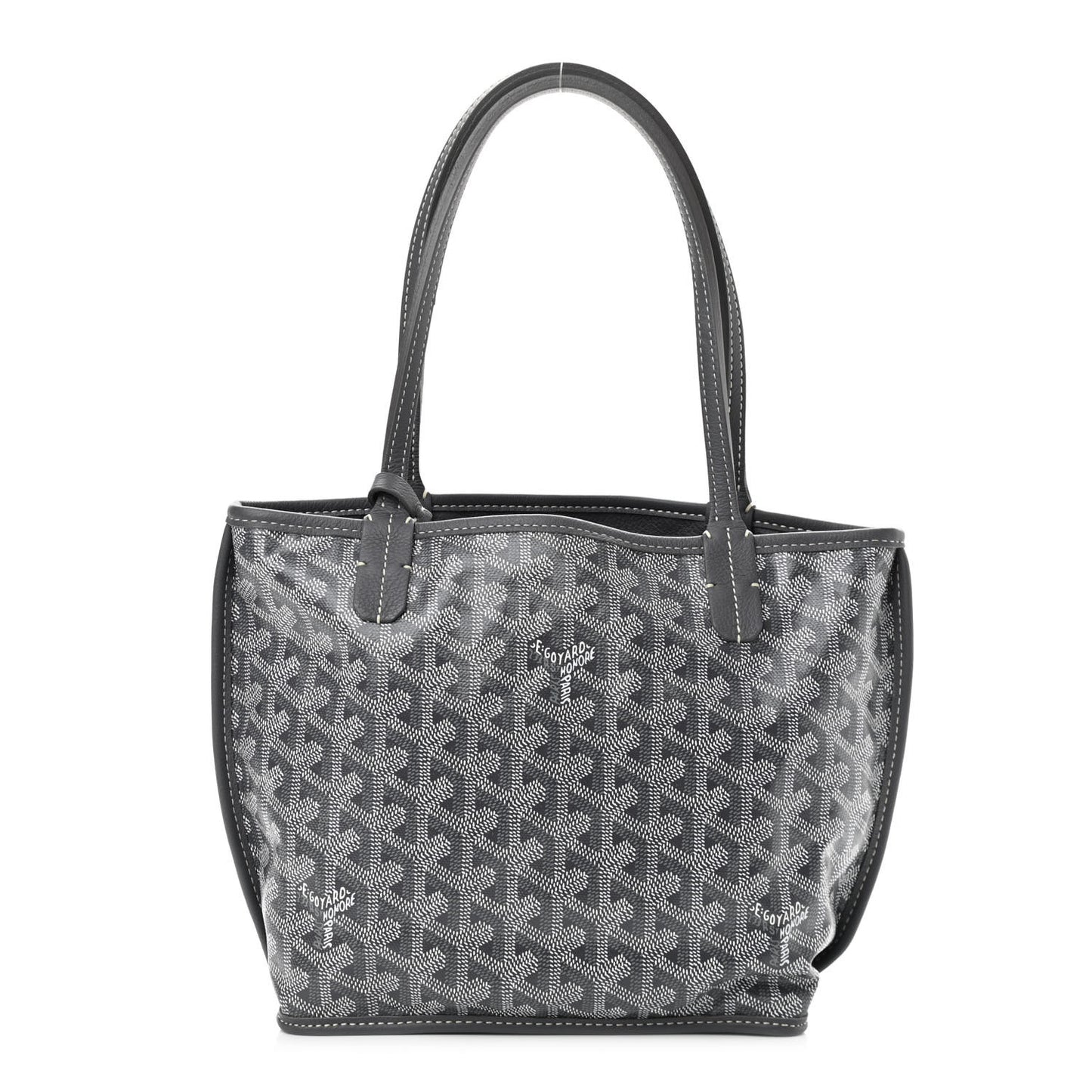 Goyardine Reversible Mini Anjou Grey