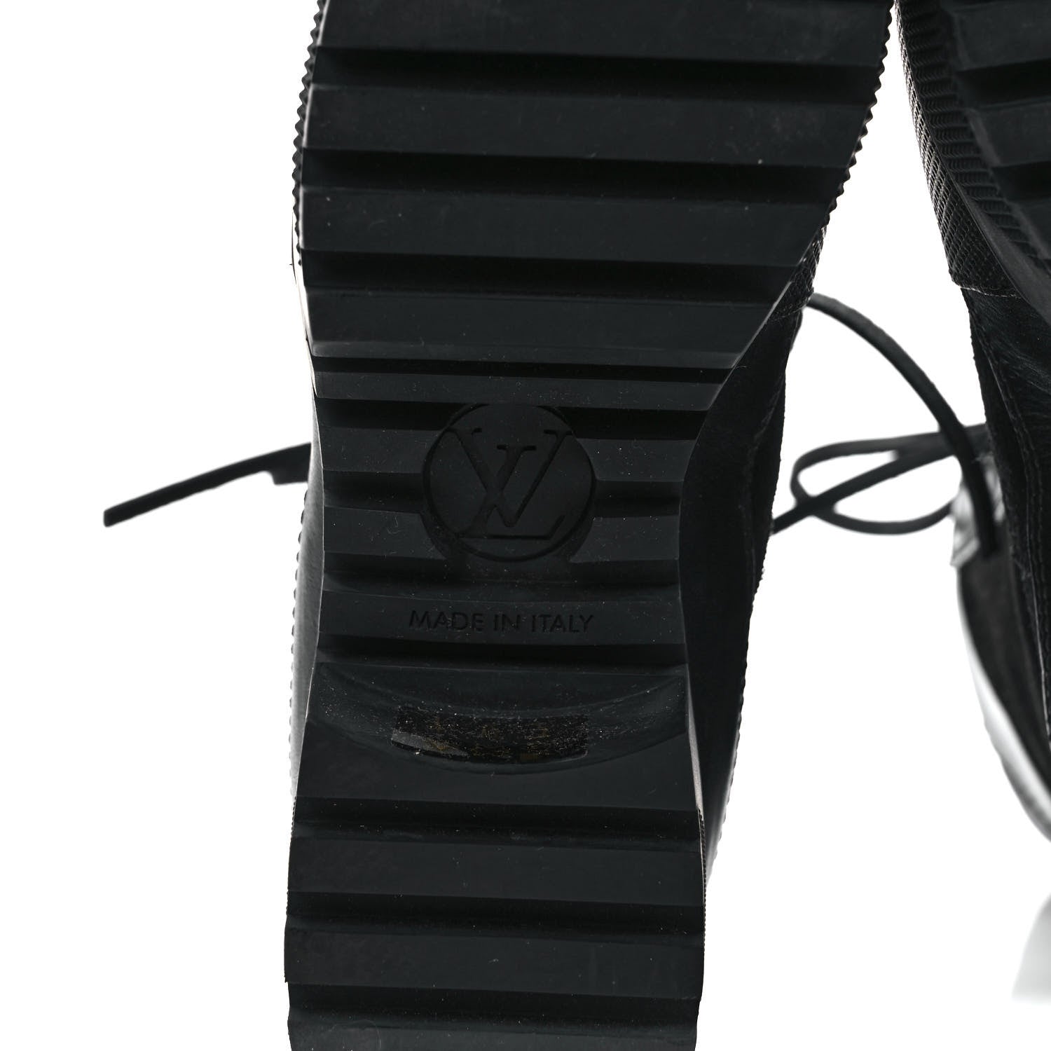 Louis Vuitton Suede Calfskin Monogram LV Black Heart Laureate Platform Desert Boots 37.5 Black 6 of 9