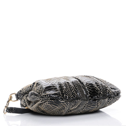 Gucci Python Medium Hysteria Top Handle Bag Black 4 of 8