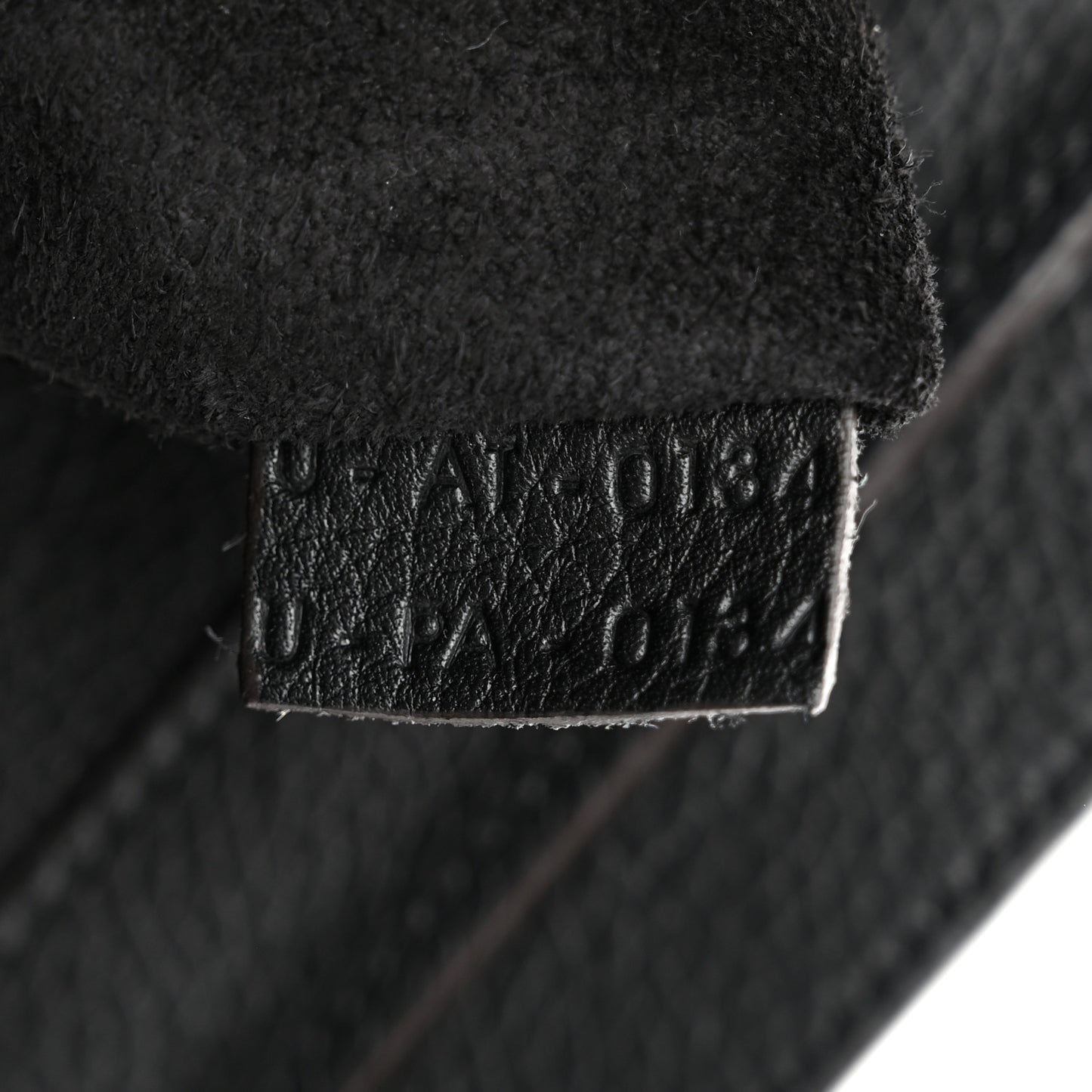 Drummed Calfskin Micro Luggage Black