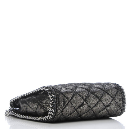 Stella McCartney Chamois Shiny Dotted Quilted Mini Falabella Tote Ruthenium 4 of 8