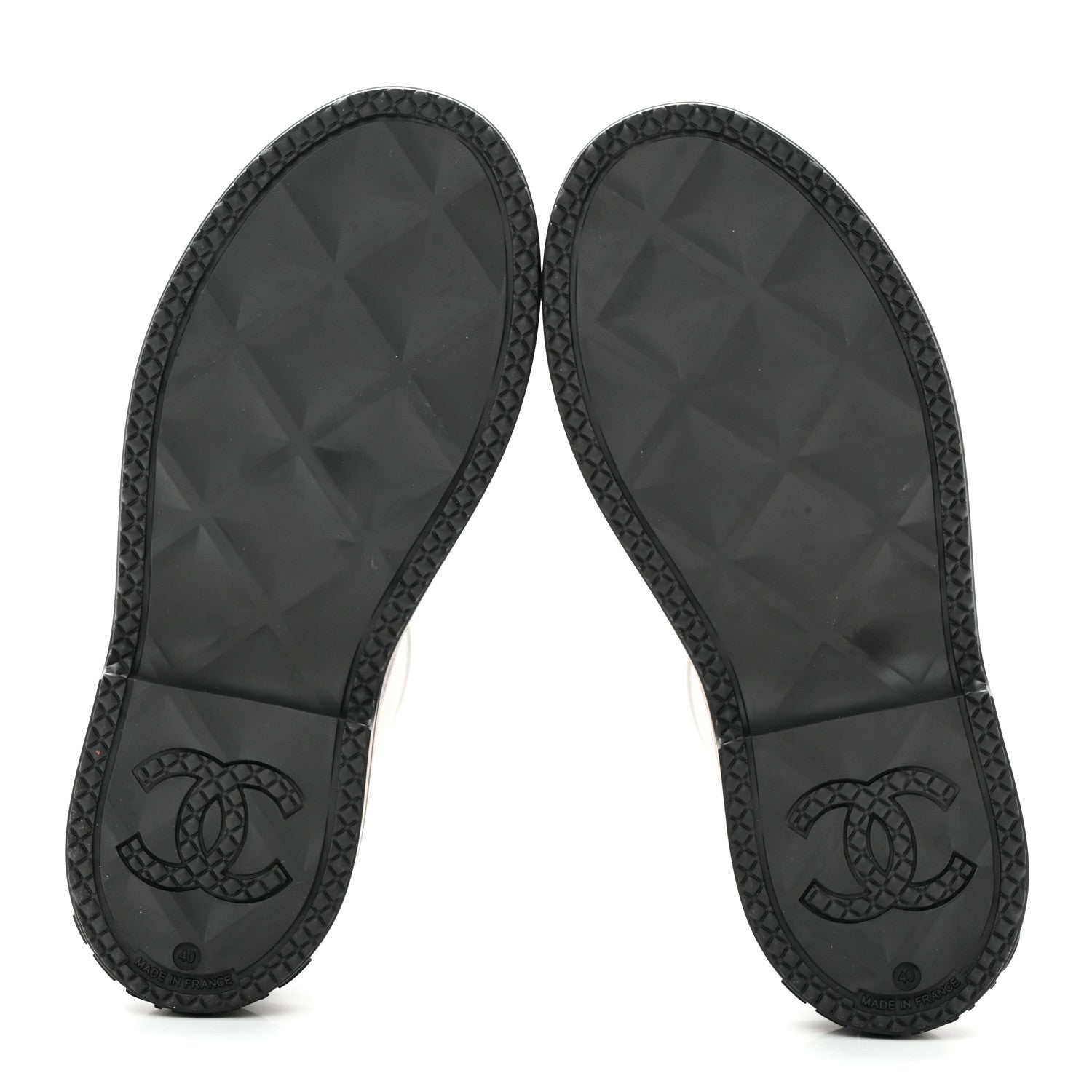 Chanel Caoutchouk CC High Boots 40 Black 6 of 16