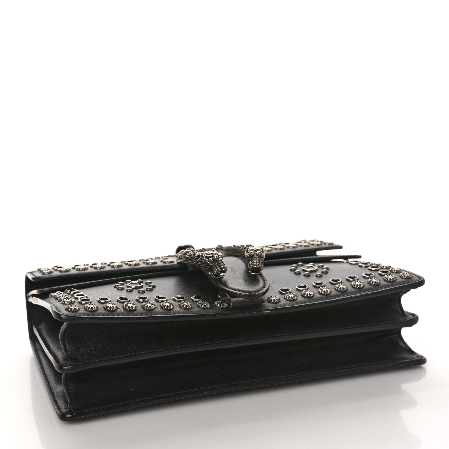 Gucci Calfskin Studded Small Dionysus Shoulder Bag Black 4 of 12