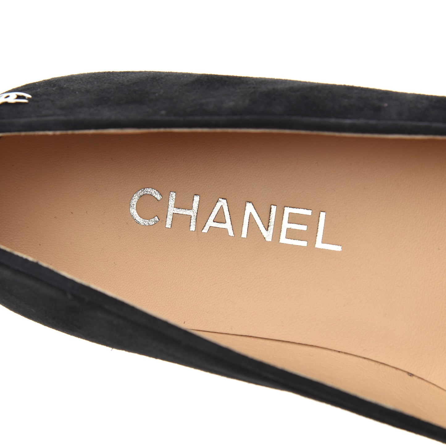 Suede Cap Toe Chain Moccasin Loafers 39 Black
