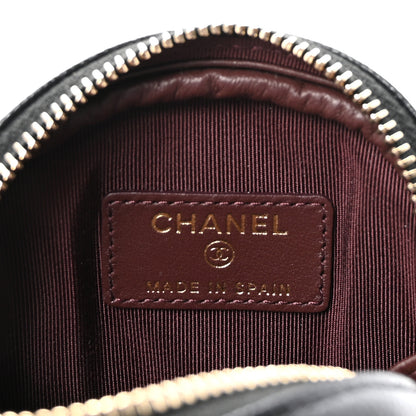 Chanel Caviar Quilted Zip Around Classic Coin Purse Black 6 of 8