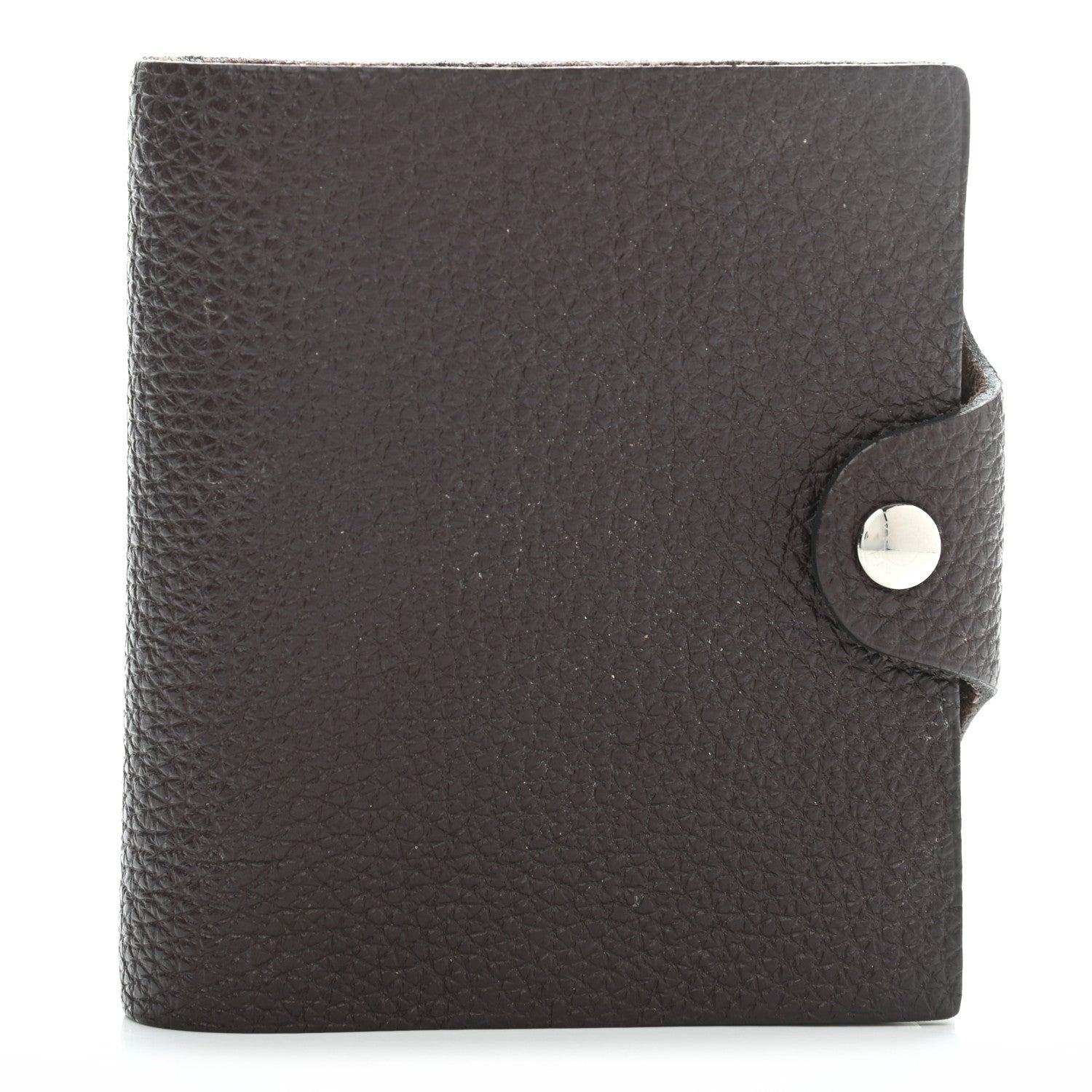 Hermes Togo Ulysse PM Notebook Cover Chocolate 1 of 15