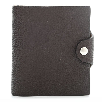 Hermes Togo Ulysse PM Notebook Cover Chocolate 1 of 15
