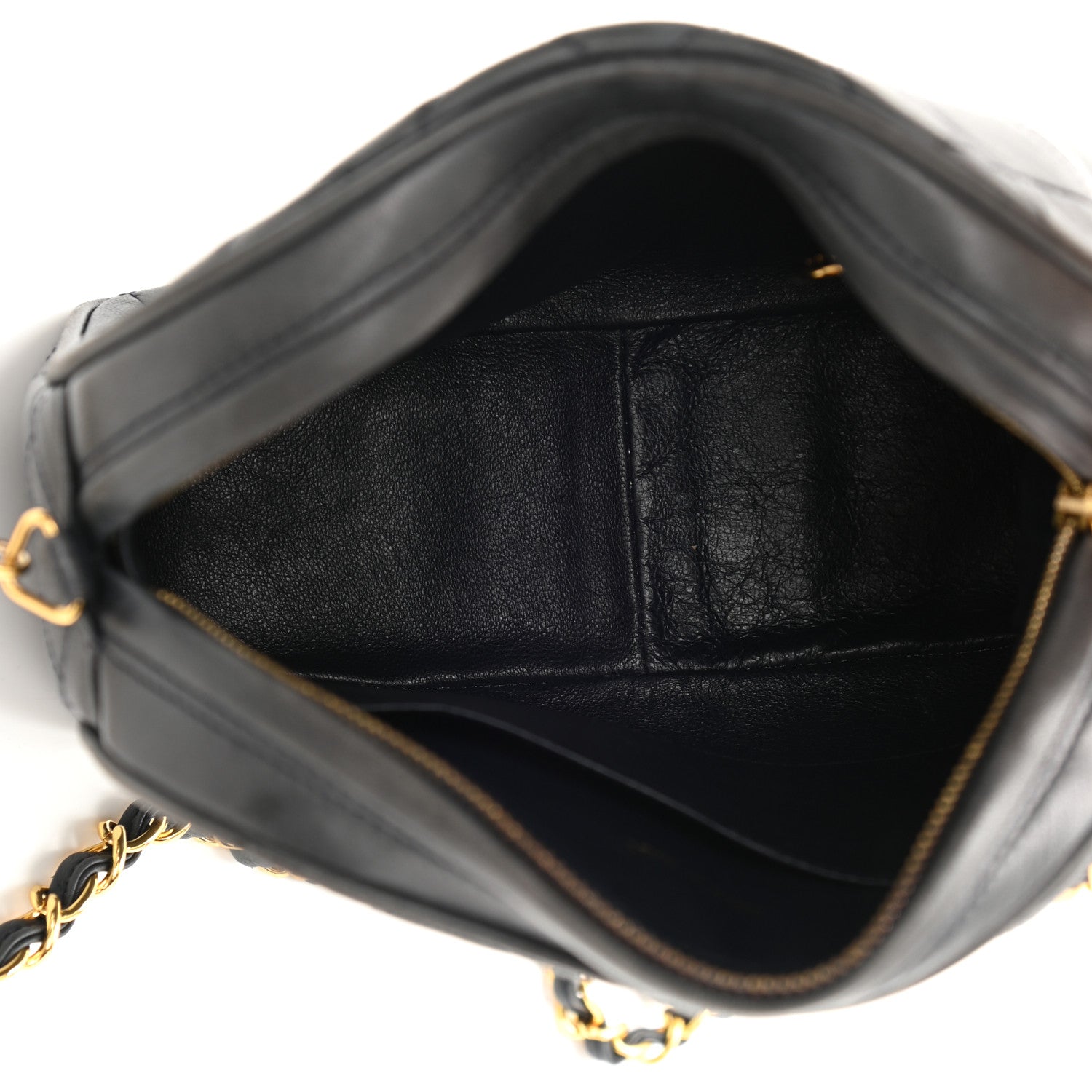 Chanel Lambskin Quilted Camera Case Black 5 of 10