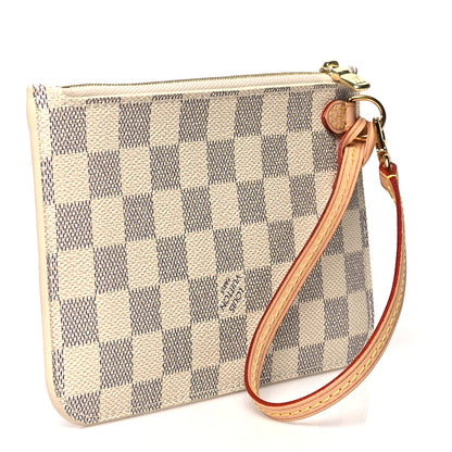 Louis Vuitton Damier Azur Neverfull PM Pochette 3 of 8