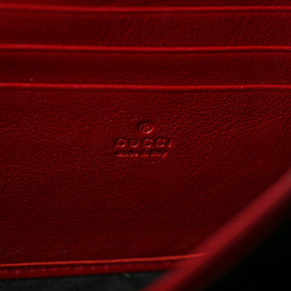 Gucci Tweed GG Monogram Mini Dionysus Chain Wallet White Black Romantic Cherry 6 of 11